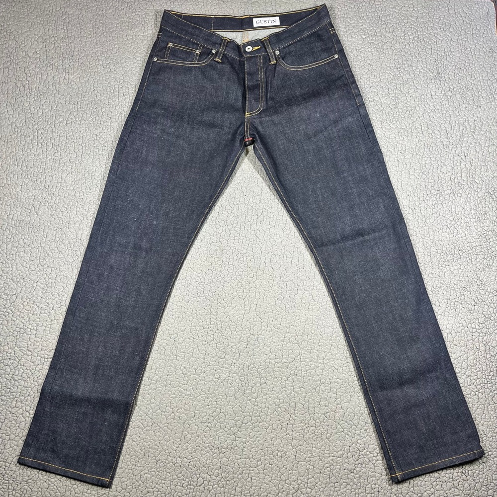 Gustin Men's Straight Jeans in Dark Indigo